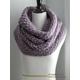 Chunky Cowl, Large Knit Snood, Tube Scarf, Winter Hood Hand-Knit Soft Knit Lavender Infinity Scarf - Cozy Cabin Cowl