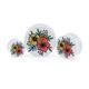 Flower Tattoo White Acrylic Ear Plug Tunnel Stretching Gauges