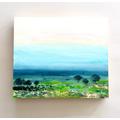 Original Acrylic Painting, Green Landscape