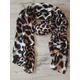 Vintage Dune Large Scarf Stole Shawl Animal Print Leopard Viscose 205 110 cm