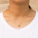 Gold Plated Love Knot Necklace By Philip Jones
