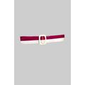 Vintage 70S White & Pink PVC Belt