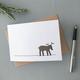 Reindeer Greeting Cards, Pack Of Four, Blank Cards With Envelopes, Christmas Thank You Birthday