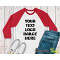 Custom Printed Long Sleeve Baseball T-Shirts Unisex Personalised Stag Hen Workwear Conference Business