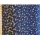 1 Yard Gradient Falling Leaves Cobalt To Lavender Aqua Hunter Green Gold Metallic Hoffman International Quilting Sewing Fabric