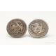 Antique Seated Liberty Coins Silver Cufflinks