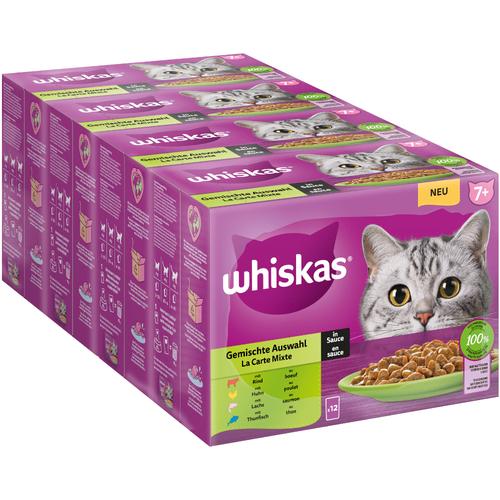 144x85g 7+ Gemischte Auswahl in Sauce Jumbopack Whiskas Senior Frischebeutel 144 x 85 g...