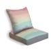 Outdoor Deep Seat Cushion Set Pastels Watercolor watercolor brush stroke stripes Back Seat Lounge Chair Conversation Cushion for Patio Furniture Replacement Seating Cushion