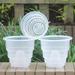 Orchid Pots with Holes Plastic Flower Plant Pot Clear Plastic Orchid Pot for Indoor Outdoor 4/5/6 Inch - 3 Pack