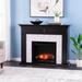 Torlington Marble Tiled Touch Screen Electric Fireplace - Black - SEI Furniture FR1225559