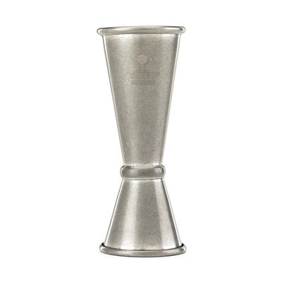 Barfly M37002VN Double Japanese Style Jigger - 20 ml & 50 ml, Vintage, 25 ml x 50 mL, Gray