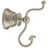 Moen Waterhill Wall Mounted Robe Hook Metal in Gray | 5.39 H x 4.7 D in | Wayfair YB9803BN