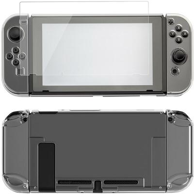 Schutz-Hülle Tasche Hard-Case Zubehör für Nintendo Switch Controller Displayschutz transparent