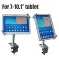 Adjustable IPad Security Stand Metal Tablet PC Display Holder 360 Degrees Rotate Tablet Lock Enclosure With Keys For 7-10.1"