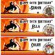 2 Personalised Birthday Banner Photo Western Cowboy Adults Children Party Poster