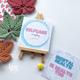 Selfcare Desk Reminder - Daily Affirmations Happy Star Designs Handmade Gift 300Gsm Card & Easel Set