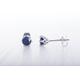 Lab Blue Sapphire Stud Earrings, Available in Titanium, White Gold & Surgical Steel 4mm, 5mm Sizes