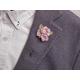 Lavender Lapel Pin, Suit Flower, Light Purple Boutonniere, Flower Spring Wedding Pastel Boutonniere