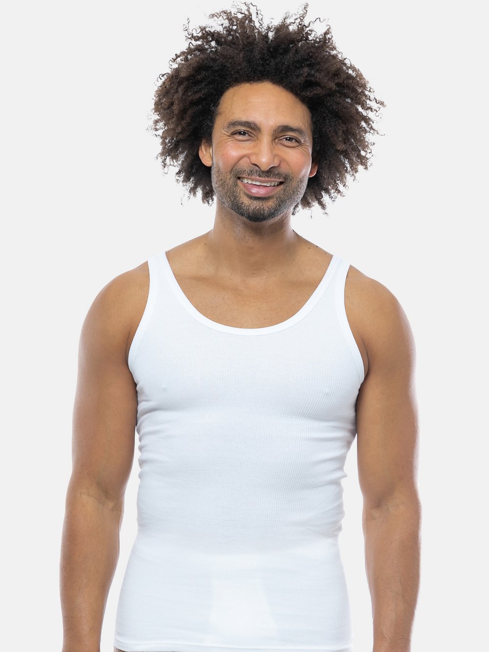 con-ta Unterhemd / Tanktop Herren weiß, M Image