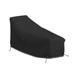 Latitude Run® Heavy-Duty Patio Chaise Lounge Cover, All Weather Protection & UV-Resistant Lounger Cover in Black | 32 H x 80 W x 34 D in | Wayfair