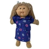 Doll Clothes Superstore Blue Flower Dress Compatible with 15-16 Inch Baby And Cabbage Patch Kid Dolls