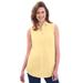 Plus Size Women's Perfect Sleeveless Shirt by Woman Within in Banana (Size 30/32)