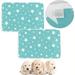 2PCS Reusable Puppy Training Pads Washable Dog Pet Training Pee Pads Super Absorbency Puppy Rabbit Wee Whelping Pad for Indoor Outdoor Car Travel (50x70cm)(Green)