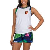 Women's Concepts Sport White Baltimore Orioles Roamer Knit Tank Top & Shorts Set