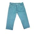 Levi's Jeans | Levi's Men's 501xx Button Fly Mint Green Denim Jeans 40w. Pants Hemmed To 24" | Color: Green | Size: 40