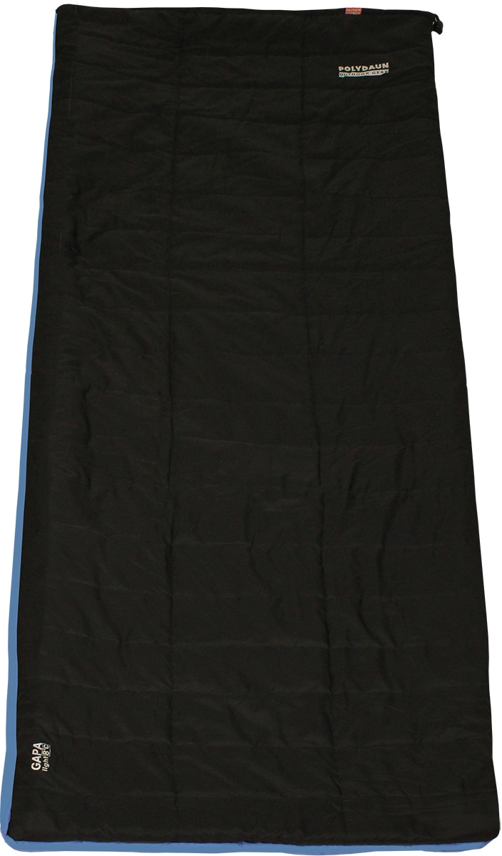 Deckenschlafsack POLYDAUN "GAPA Deckenschlafsack lightweight", schwarz, Schlafsäcke, B/L: 80cm x 210cm, umlaufender Reißverschluss, Obermaterial: 100% Nylon, L:210cm Image