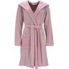 Damenbademantel ESPRIT "Striped Hoody" Gr. M, rosa (rose), L:97cm in Gr. M, Jersey, Hausmäntel, gestreift, mit Kaputze & Logostickerei, kurz