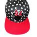 Disney Accessories | Disney Minnie Mouse Polka Dot Sequins Logo Baseball Adjustable Cap Hat | Color: Black/Red | Size: Os