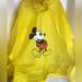 Disney Other | Disney Theme Parks Thick Vinyl Adult Size Rain Poncho Parka *Read* | Color: Black/Yellow | Size: Adult Size