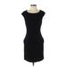Ali Ro Casual Dress - Sheath: Black Solid Dresses - Women's Size Small