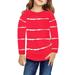 Qufokar Junior Size Clothes for Girl Girls Thermal Shirt Long Sleeve Little Girls Casual Long Sleeve T Shirts Crewneck Tunic Tops Kids Button Striped Tee Blouses Autumn Clothes