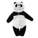 TFFR Baby Keep Warm Winter Romper Infant Panda Hooded Jumpsuits Pajamas