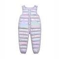 Qufokar Infant Clothes Gender Neutral Snap Pack Children Kids Toddler Toddler Baby Boys Girls Sleeveless Winter Warm Shiny Jumpsuit Cotton Wadded Suspender Ski Bib Pants Overalls Trousers Outfit Clot