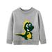 Qufokar 2T Sweatshirt Shawl for Girls Toddler Boys Girls Cartoon Little Print Sweater Long Sleeve Warm Knitted Pullover Knitwear Tops Sweater