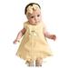 Qufokar Green Clothes Baby Girl 5 Month Old Baby Girl Dress Maxi Outfit Dress+Headband Baby Bow Casual Girl Sleeveless Set Girls Dress&Skirt