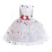 Solid Dresses for Little Girls Pageant Dress Tulle Prom 210Y Outfits Children Kid Ball Clothes Girl Princess Embroidered Dress Gown Floral Sleeveless Girls Short Dress Little Girls Dresses Size 7