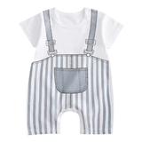 Qufokar Boy Snap Romper Children Baby Boys Girls Cartoon Romper Short Sleeve Cute Animals Jumpsuit Outfits Clothes