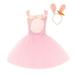 plus Size Ballet Dress 4t Toddler Girls Pink Adorable Easter Bunny Princess Dress Cute Plush Rabbit Ears Party Mesh Tufted Dress Girls Knit Dresses Dress for Short Girls