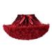Dresses for Girls Long Girl Christmas Outfit Kids Toddler Baby Girls Soft Fluffy Tutu Skirt Solid Bowknot Patchwork Party Carnival Mesh Tulle Tutu Pretty Dresses Girls Little Girls Light Dress