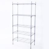 CAIHONG 5 Tier Adjustable Storage Shelf Metal Storage Rack Wire Shelving Unit Storage Shelves Metal 660Lbs Capacity for Pantry Closet Kitchen Laundry Silver 29.13L x 13.39 W x 59.06H