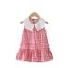 Girls Striped Shirt Modern Dresses for Girls Children Kid Toddler Baby Girls Sleeveless Cotton Plaid Princess Dress Outfits Clothes Baby Girl Bridal Dress Baby Girl Embroide Dress