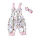 Qufokar Boy Long Sleeve Baby First Birthday Outfit Girls Floral Romper Ruffle One Sets Baby Piece Jumpsuit+Headband Girls Romper&Jumpsuit