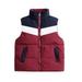 Qufokar Baby Jackets 6-12 Months Boys Size 6 8 Coat Kids Child Toddler Baby Boys Girls Sleeveless Color Block Patchwork Winter Coats Jacket Vest Outer Outwear Outfits Clothes