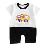 Qufokar Gift for Son Summer Clothes for Toddler Boys Children Baby Boys Girls Cartoon Romper Short Sleeve Cute Animals Jumpsuit Outfits Clothes