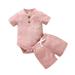 Qufokar Baby Girl Outfits 6-9 Months Jeans Teen Outfits Girls Clothes Setsolid Colorclothes Set