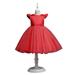 Fesfesfes Girls Baby Princess Dress Long Skirt Solid Tulle Dress Puffer Show Dress Elegant Dress Clearance